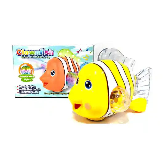 CLOWN FISH W/LIGHT AND MUSIC INC. BATTERY