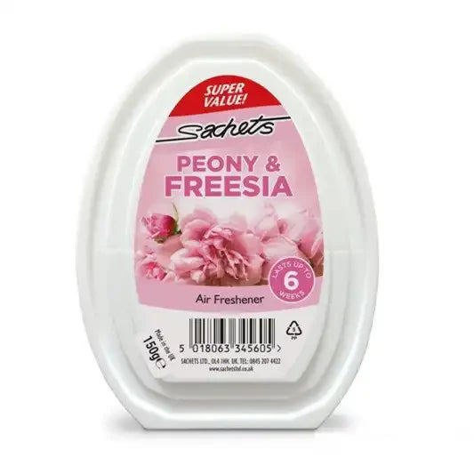 SACHETS 150G GEL AIR FRESHENER PEONY & FREESIA 3 PACK