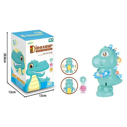 WALKING DANCING DINOSAURS W/LIGHT AND MUSIC INCLUDING BATTERY