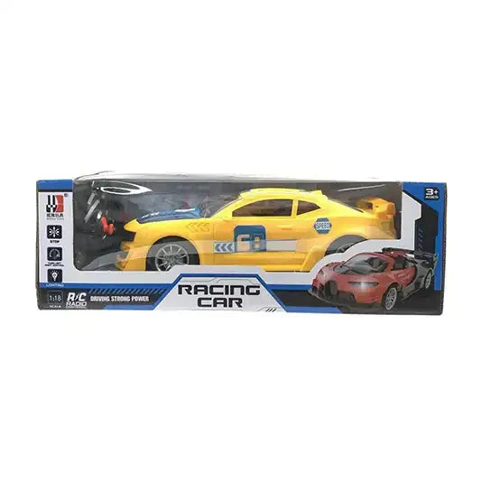 RACING CAR - 1:18 R/C CAR-4 FUNCTIONS W/LIGHT INCLUDING BATTERY