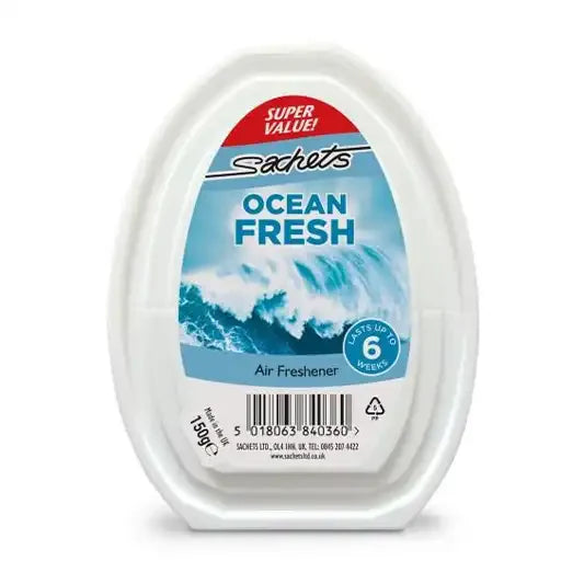 SACHETS 150G GEL AIR FRESHENER OCEAN FRESH 3 PACK