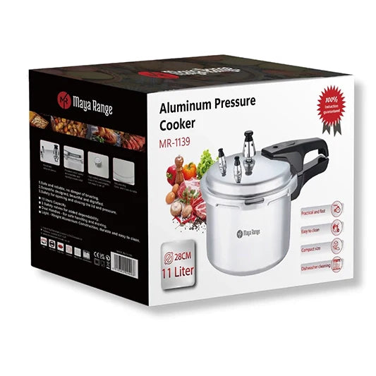 11L ALUMINUM PRESSURE COOKER INDUCTION - MR-1139