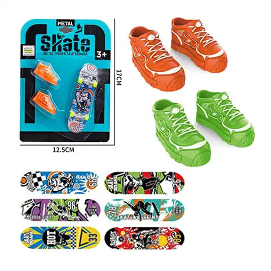 Alloy finger skateboard (with shoes) 5688-156F