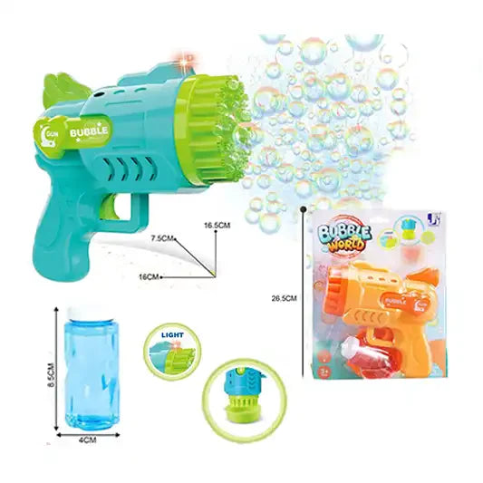 BUBBL GUN B/O 29 HOLE -W/LIGHT - DK614015