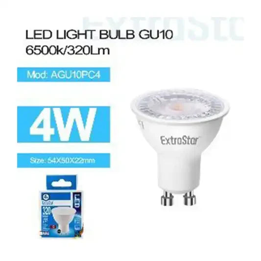 4W GU10 Spotlight LED Bulb Natural (Paper Pack) (AGU10PC4)