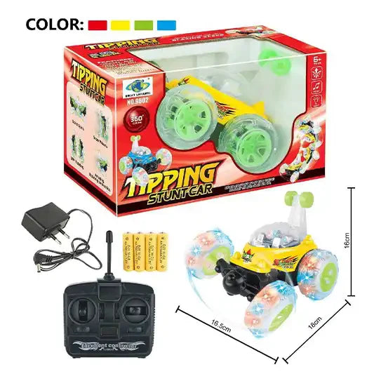 TIPPING STUNT CAR-4 FUNCTIONS W/LIGHT AND MUSIC(INCLUDING ELECTRICITY)