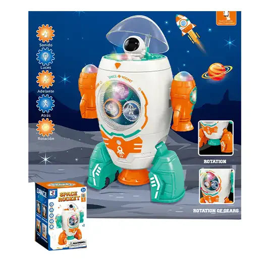 SPACE ROCKET B/O ROCKET W/LIGHT AND MUSIC - DK599427