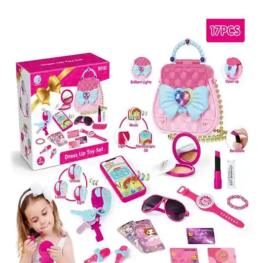 Cosmetics set with lighting sound_17pcs [BJ1361]