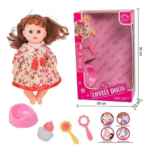 14 INCH LOVELY DOLL B/O W/IC ACCESSORIES - DK665190
