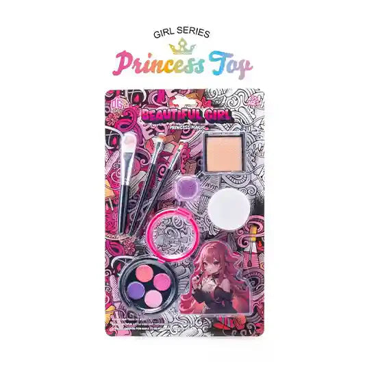 Cross border children's simulated makeup, fake cosmetics, jewelry, nail art, comb, dress up 270-5
