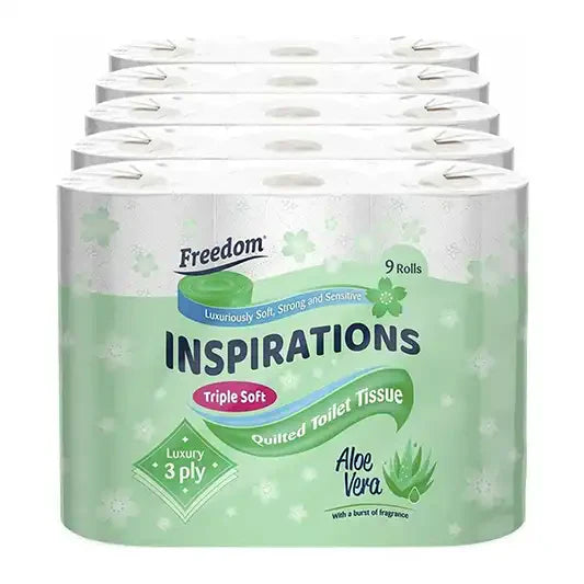FREEDOM INSPIRATION ALOE 3PLY 9,S ( 5 PACK )