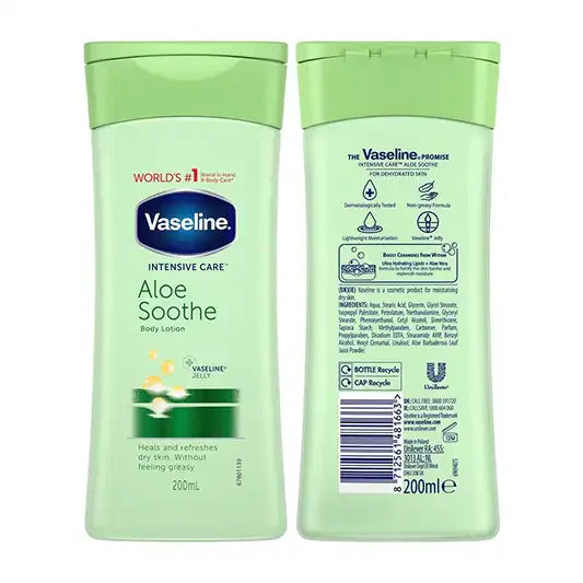 Vaseline Lotion 200ml Aloe Soothe