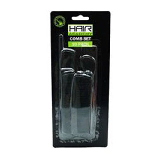 | HAIR ACADEMY COMB SET 12 x 10P