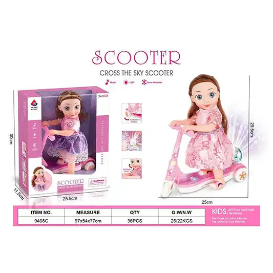Scooter Doll (Cross The Sky Scooter) - 3+Ages - DK637727