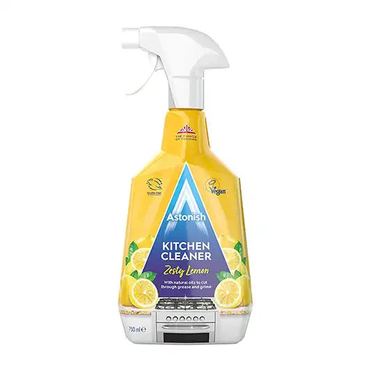 ASTONISH 750ML KITCHEN CLEANER SPRAY ZESTY LEMON