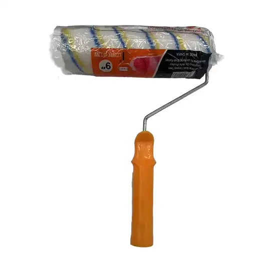 9-inch Yellow-Blue Stripe - Paintbrush - BM-105