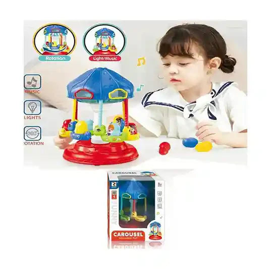CAROUSEL AMUSEMENT PARK  W/LIGHT AND MUSIC - DK665208