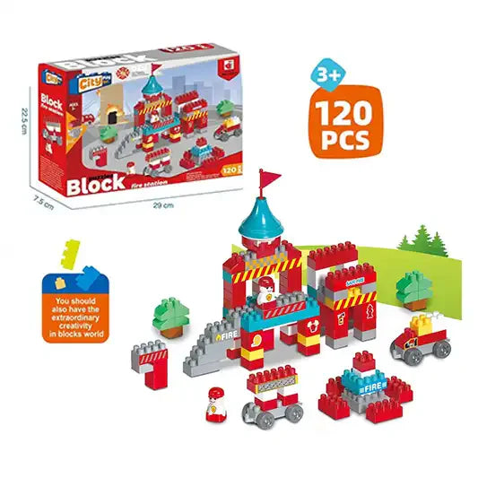 BLOCKS CITY FIRE STATION 120PCS
