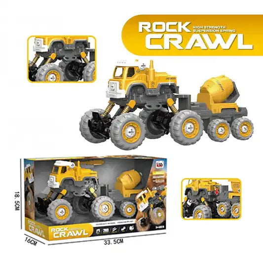 Four drive retum with shock absorber disassembly and assembly vehicle [LM7052-3]